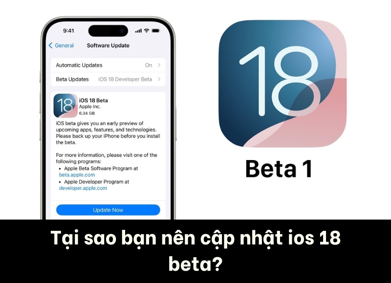 cách cập nhật iOS 18 Beta