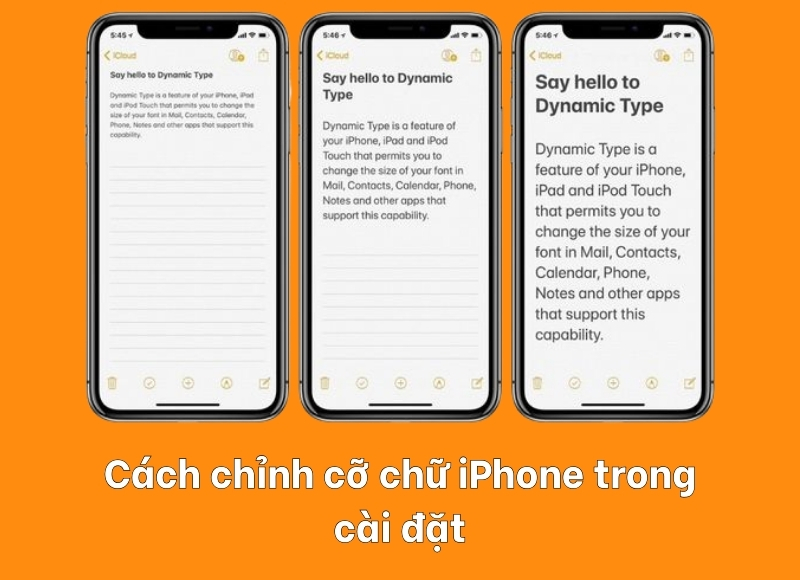 Cách chỉnh cỡ chữ iPhone