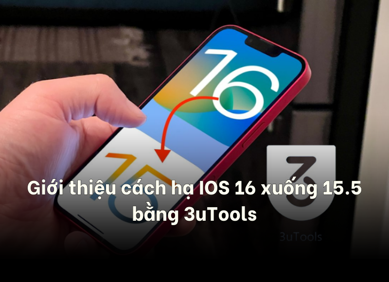 cách hạ IOS 16 xuống 15.5 bằng 3uTools