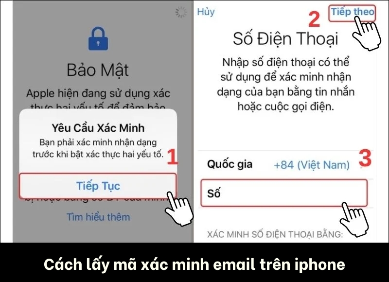  cách lấy mã xác minh email trên iphone