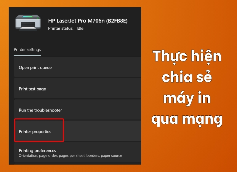  cách share máy in win 11