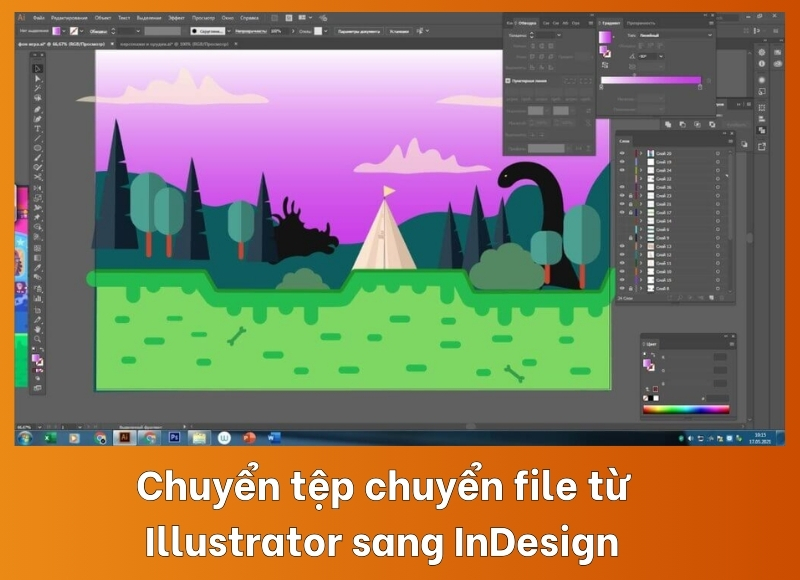 chuyển file từ Illustrator sang InDesign