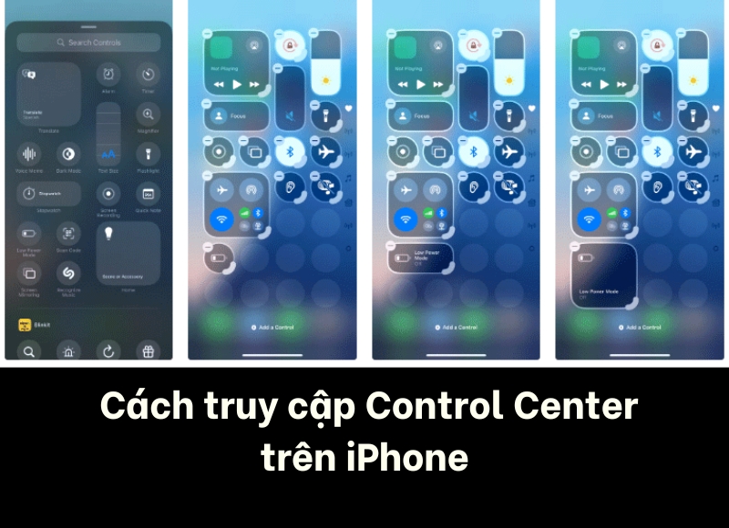 control center trên iphone