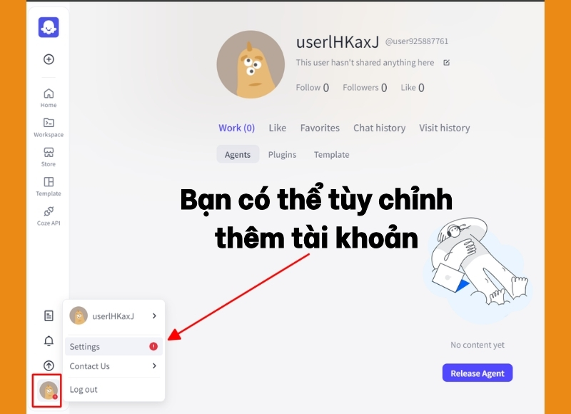 tạo tài khoản coze ai