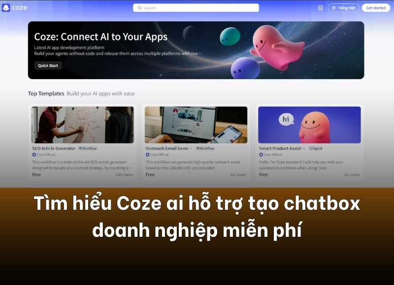 tạo chatbox miễn phí với coze ai