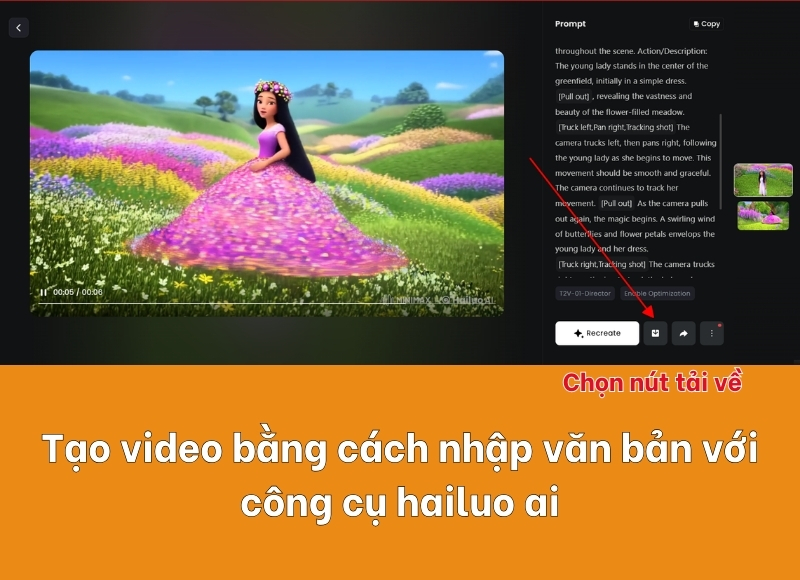 hailuo ai tạo video bằng văn bản
