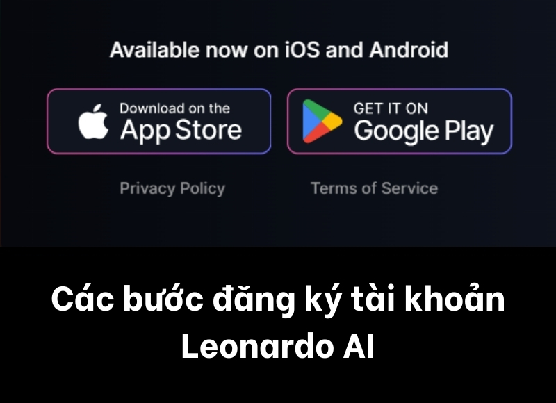 đăng nhập vào tài khoản leonardo ai