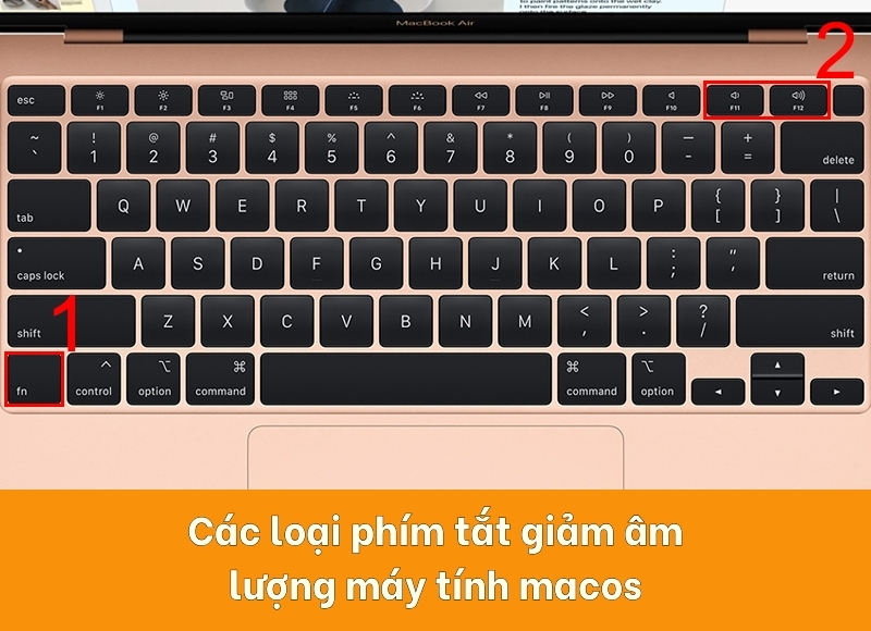 phím tắt giảm âm lượng máy tính