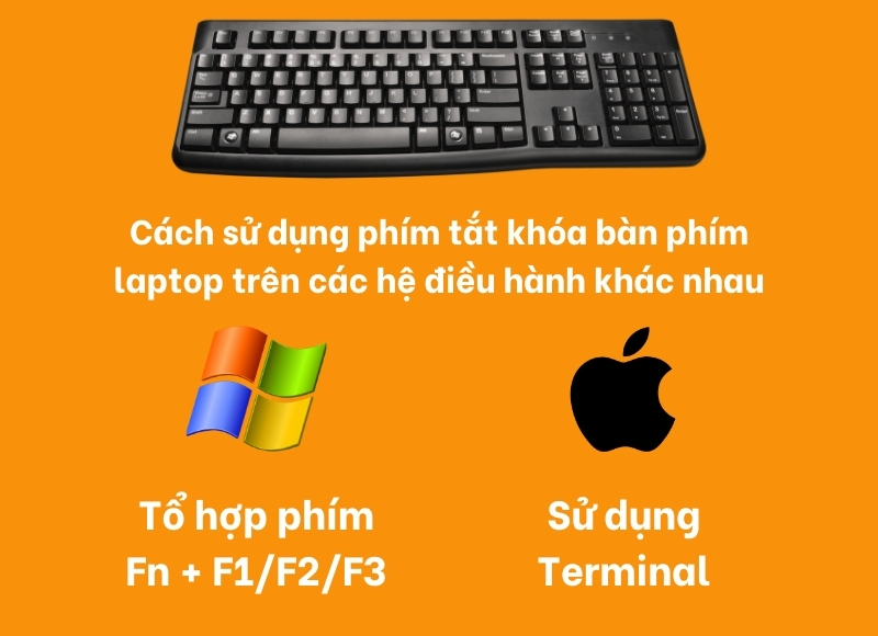 phím tắt khóa bàn phím laptop
