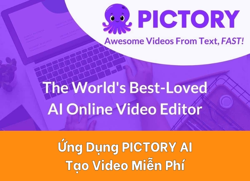 tạo video bằng ứng dụng AI pictory