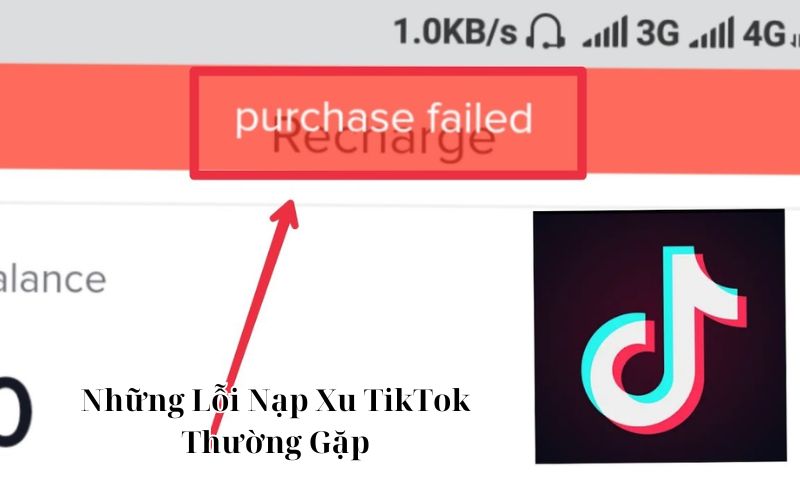 lỗi nạp xu tiktok