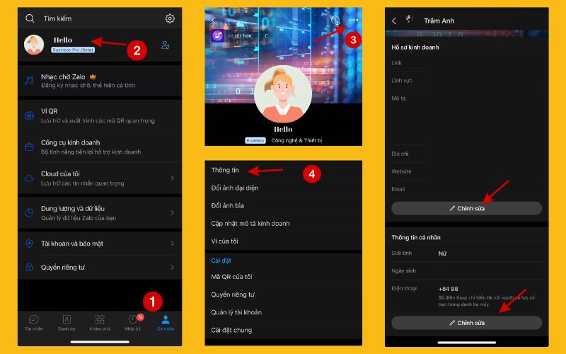 cách đổi số điện thoại zalo