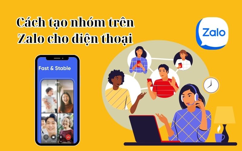 cách tạo nhóm trên zalo