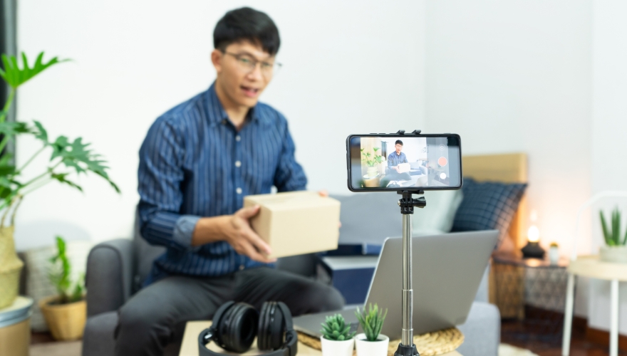 máy in đơn hàng khi livestream