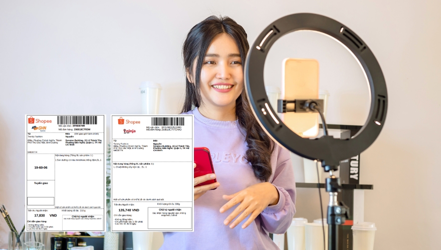 máy in đơn hàng khi livestream