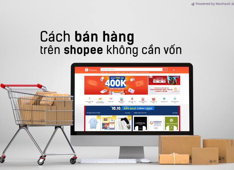 cách bán hàng trên shopee không cần vốn