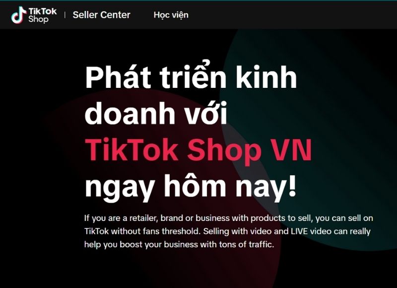 cách đăng ký bán hàng trên tiktok