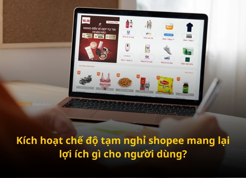 chế độ tạm nghỉ shopee