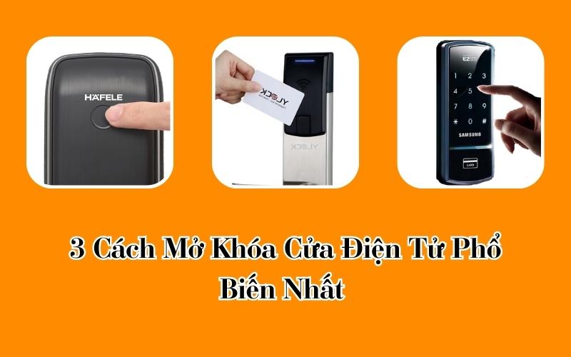 mở khóa cửa điện tử