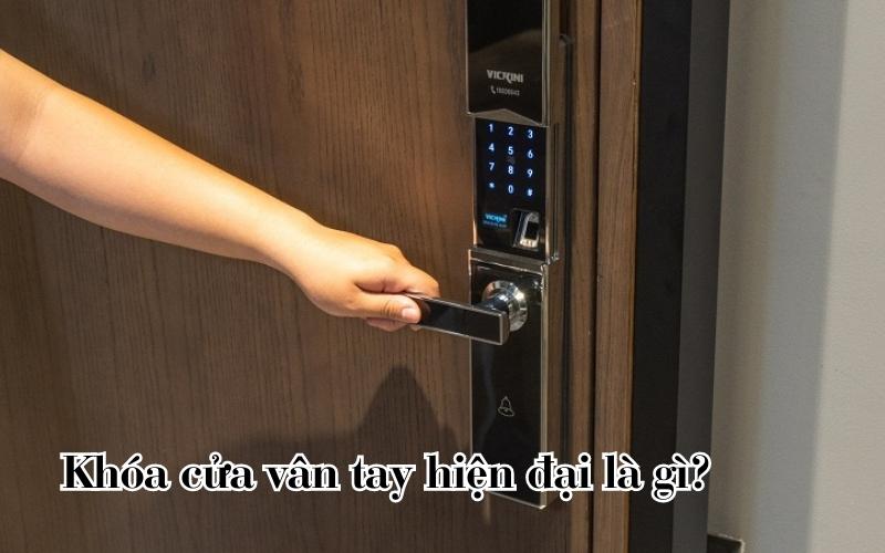 Khóa cửa vân tay hiện đại