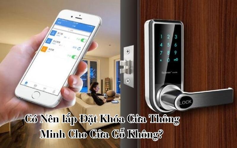 khóa cửa thông minh cho cửa gỗ