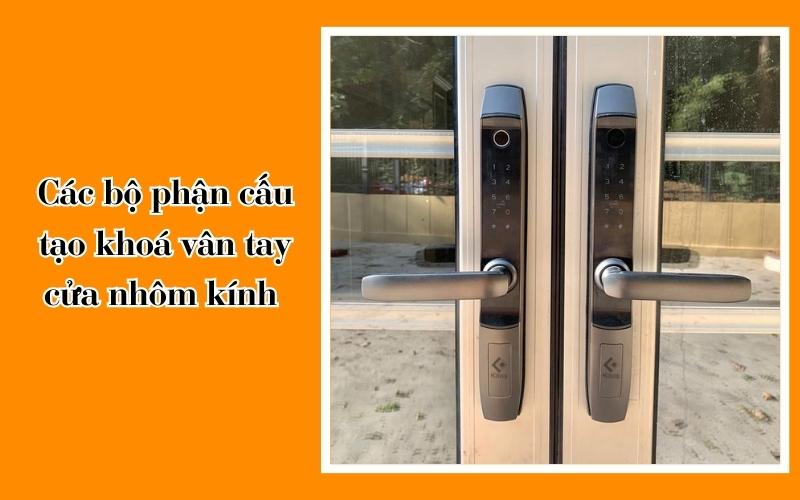 khóa vân tay cửa nhôm kính