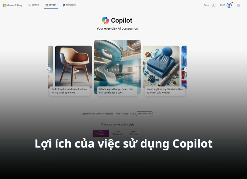 tính năng của copilot