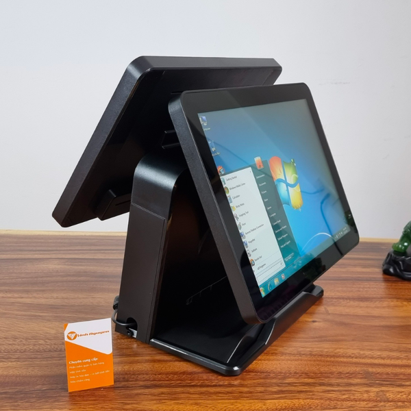 Video Máy POS Cảm Ứng 2 màn hình GPOS QT 66(Core I5 5200U/8gb/128gb)